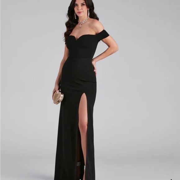 Windsor Dresses & Skirts - Black Off the Shoulder Dress